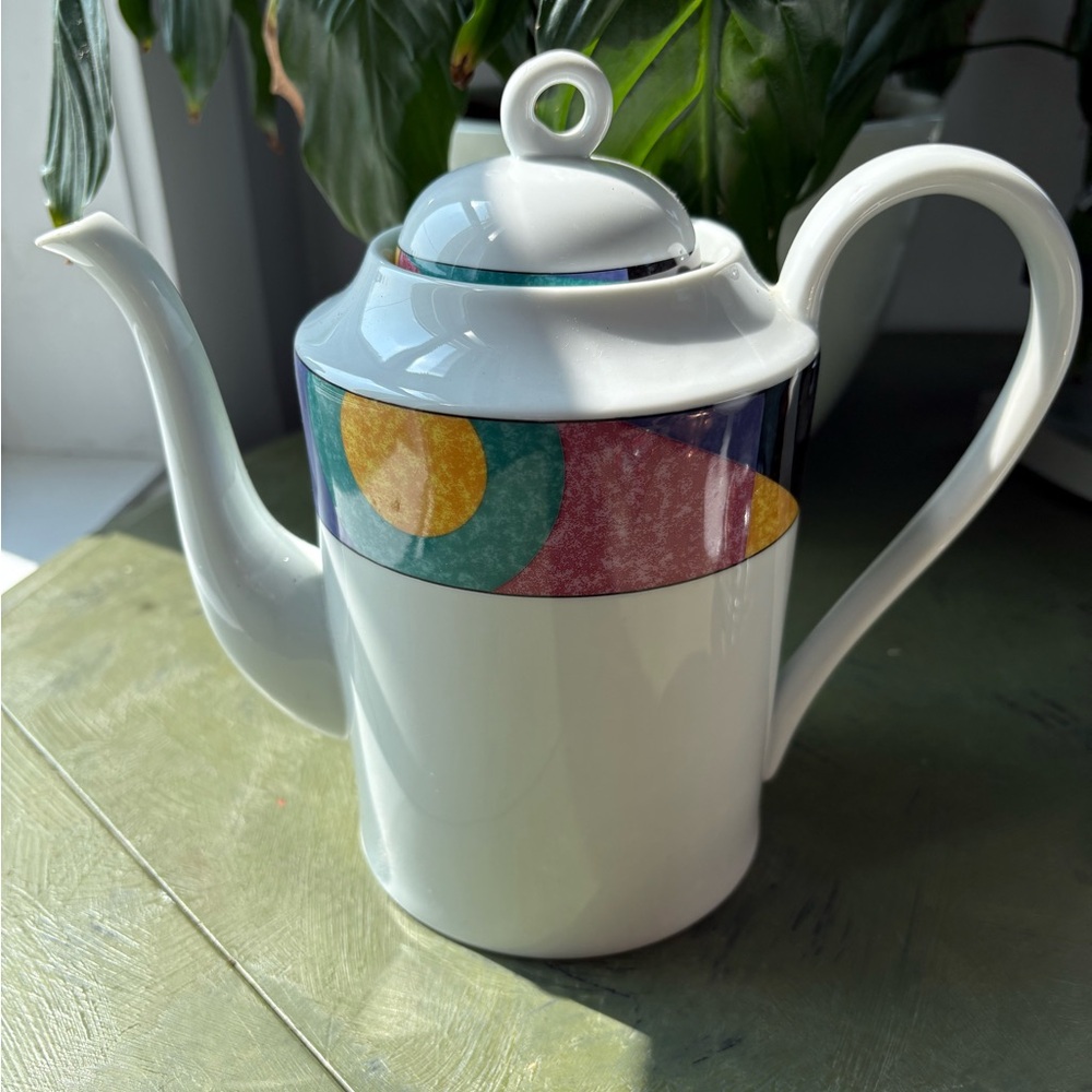 Mikasa White Ceramic Teapot
